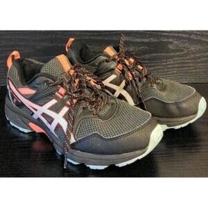 ASICS Women's Athletic Shoes - Black and Pink